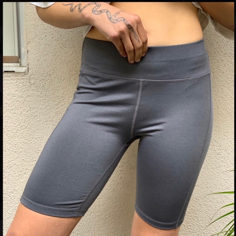 Grey biker shorts